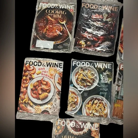 Food & Wine Magazine Lot of 10  Sealed 2022 March thru December Retail :89.90$ - Picture 5 of 6